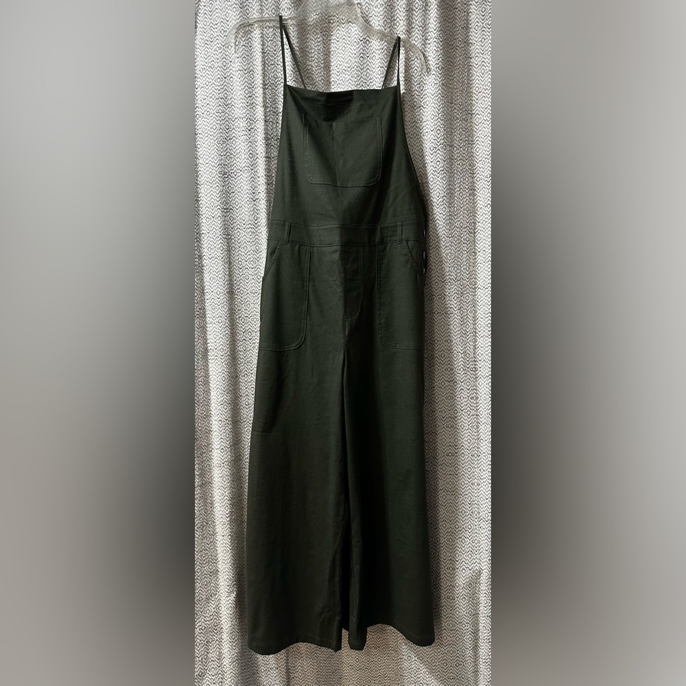 Zenana Olive Green Overalls with Pockets